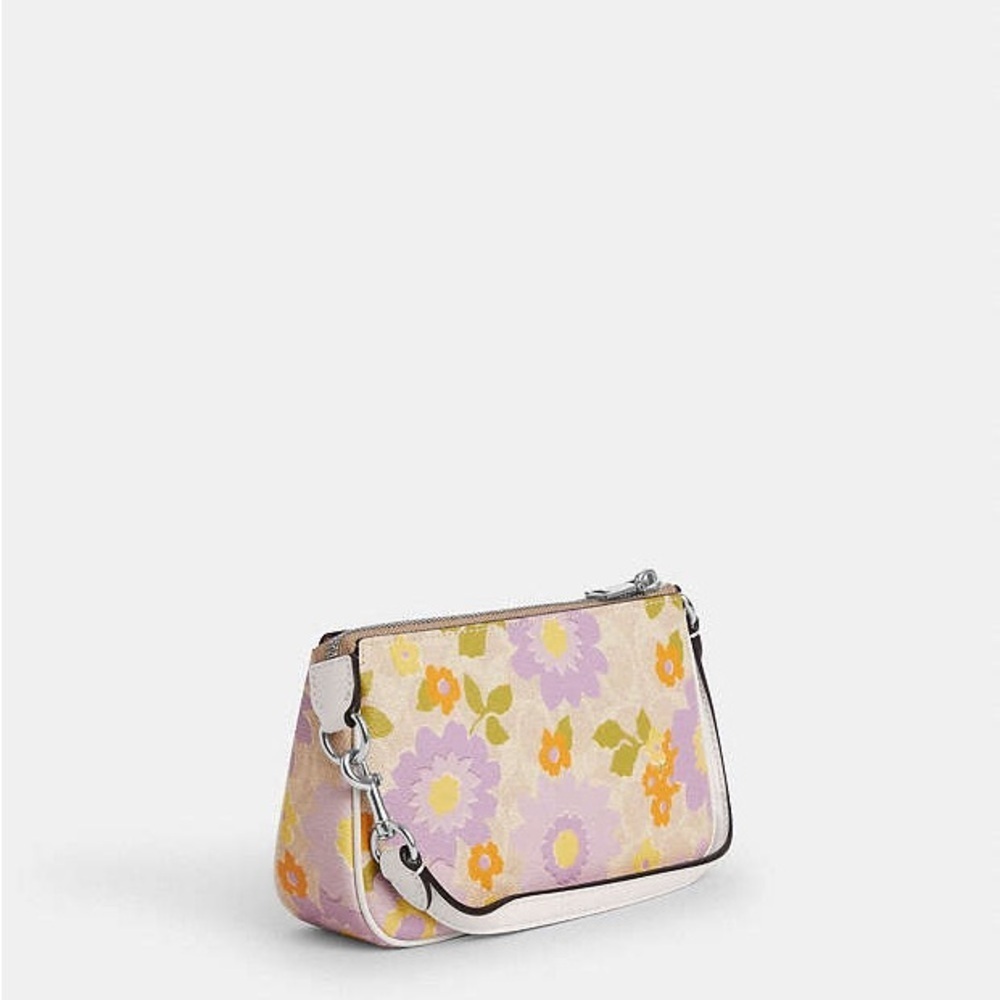 NWT Coach Nolita 19 Signature Canvas Floral Print Wristlet Shoulder Bag Purse - Picture 8 of 16